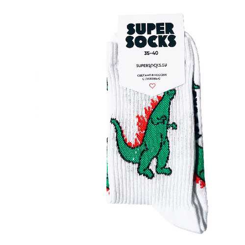 Носки унисекс Super Socks Godzilla белые 36-40 в Интимиссими