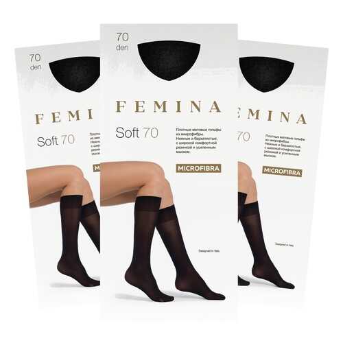 Набор гольфов женских FEMINA Soft 70 черных one size в Интимиссими