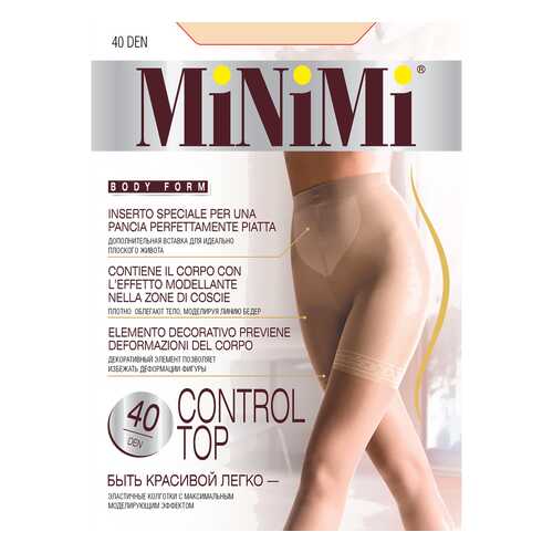 Колготки MiNiMi CONTROL TOP 40, caramello min, 3/M в Интимиссими