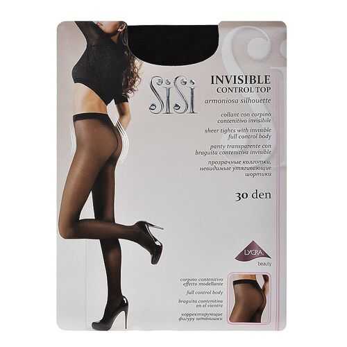 Колготки SiSi INVISIBLE CONTROL TOP 30 / Nero (Черный) / 4 (L) в Интимиссими